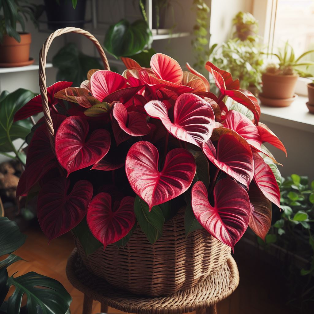 red plants indoor
